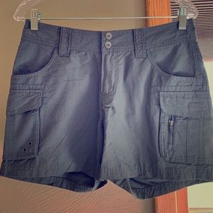 Columbia, granite color, size 6, hiking shorts